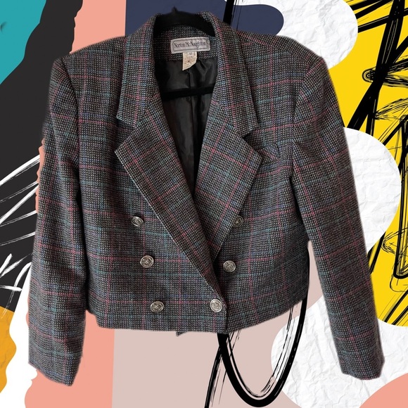 Vintage 90s Cropped Blazer - Picture 4 of 7